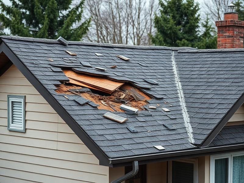Storm Damage Restoration before